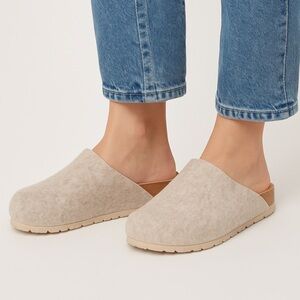 Women's Beige Mules